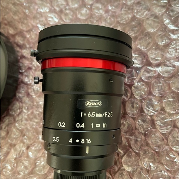 Kowa LM6FC 1.1" 6.5mm F2.5 Manual Iris C-Mount Lens, Low Distortion, Wide-Band - Picture 6 of 6